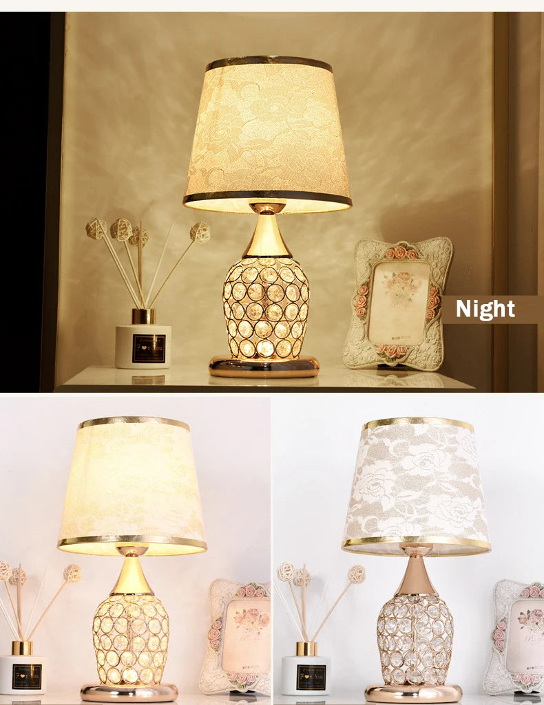 Crystal Table Lamp Romantic