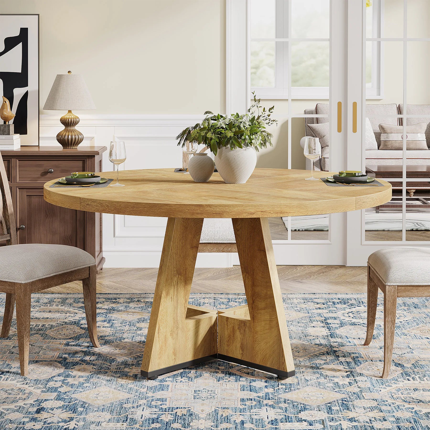 Round Dining Table for 4,