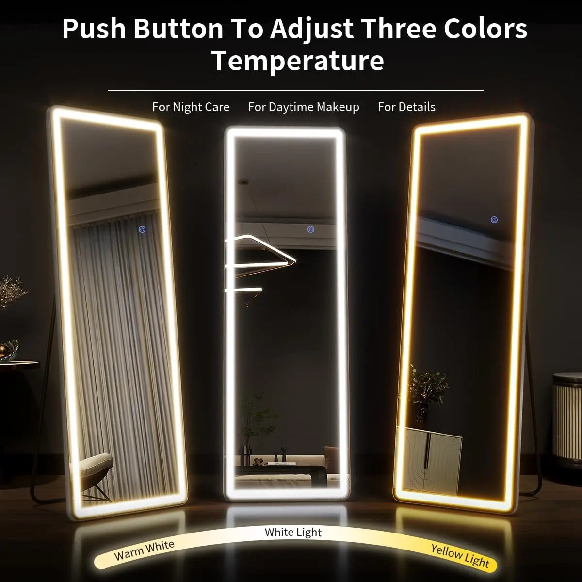 63"x20" Full Length Mirror with Lights