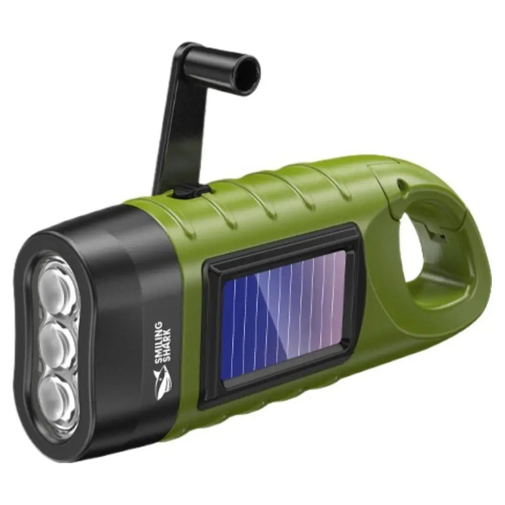 Hand Crank Solar Powered Flashlight
