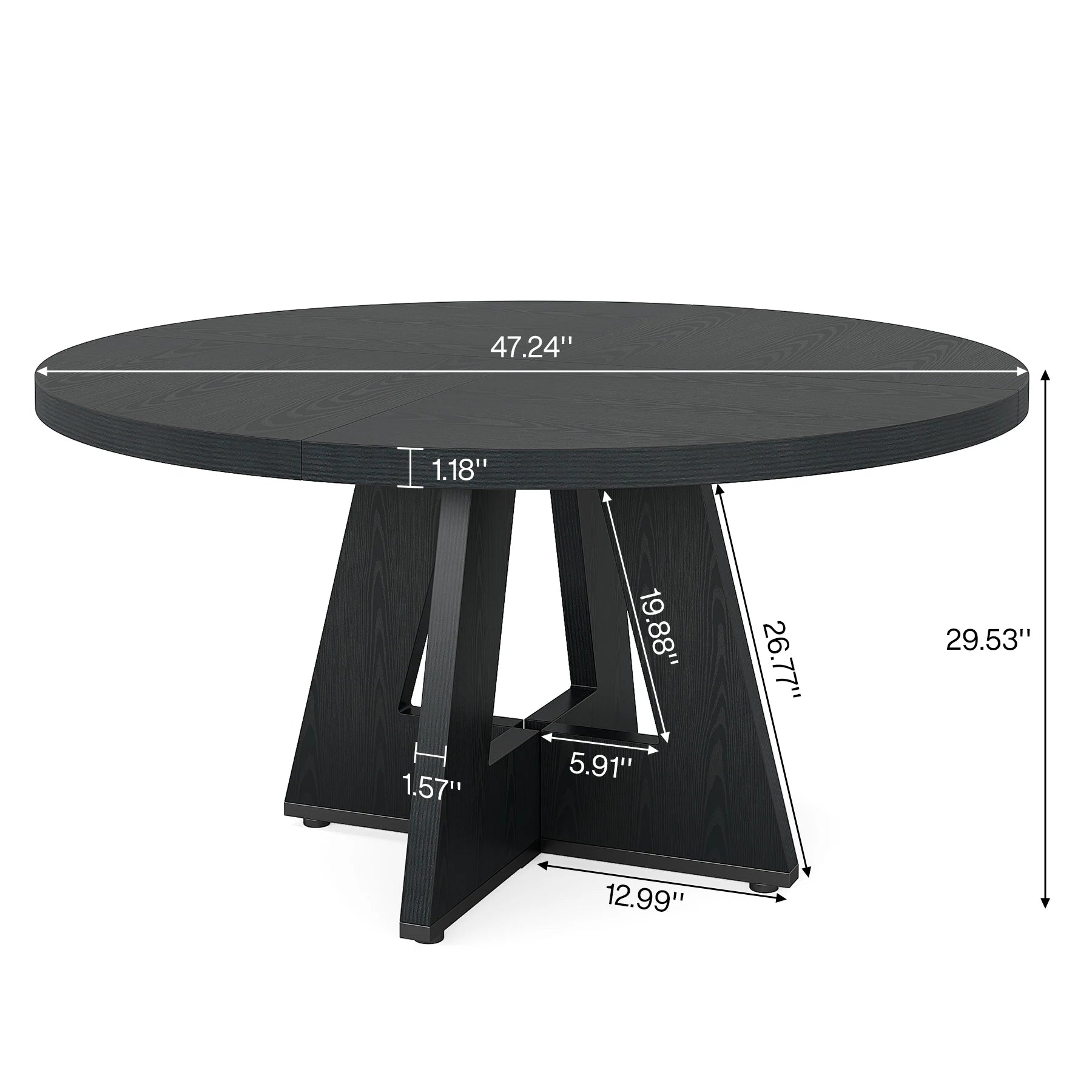 Round Dining Table for 4,