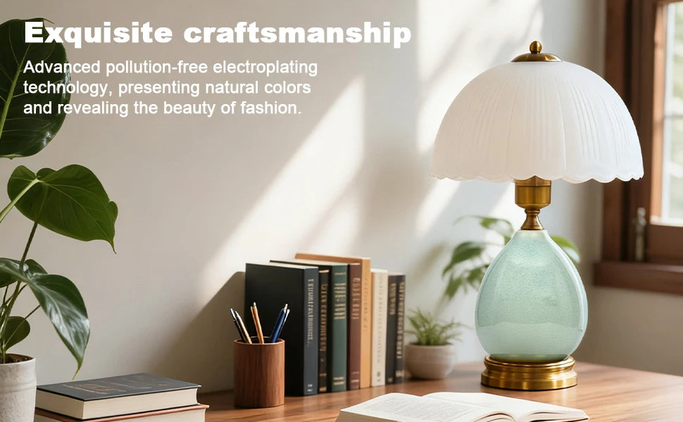 Ceramic Table Lamp 3-Color Dimmable