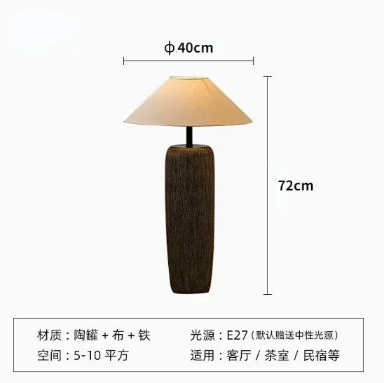 Ceramic Lamp Wabi Sabi Style Floor Lamp
