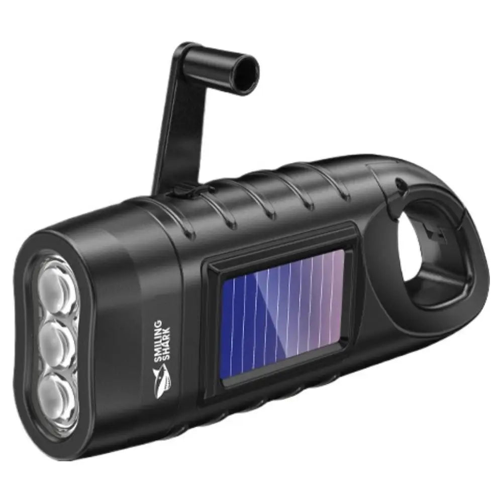 Hand Crank Solar Powered Flashlight