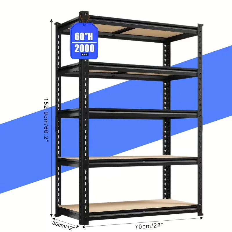 72"/60"H Shelving Storage Shelves