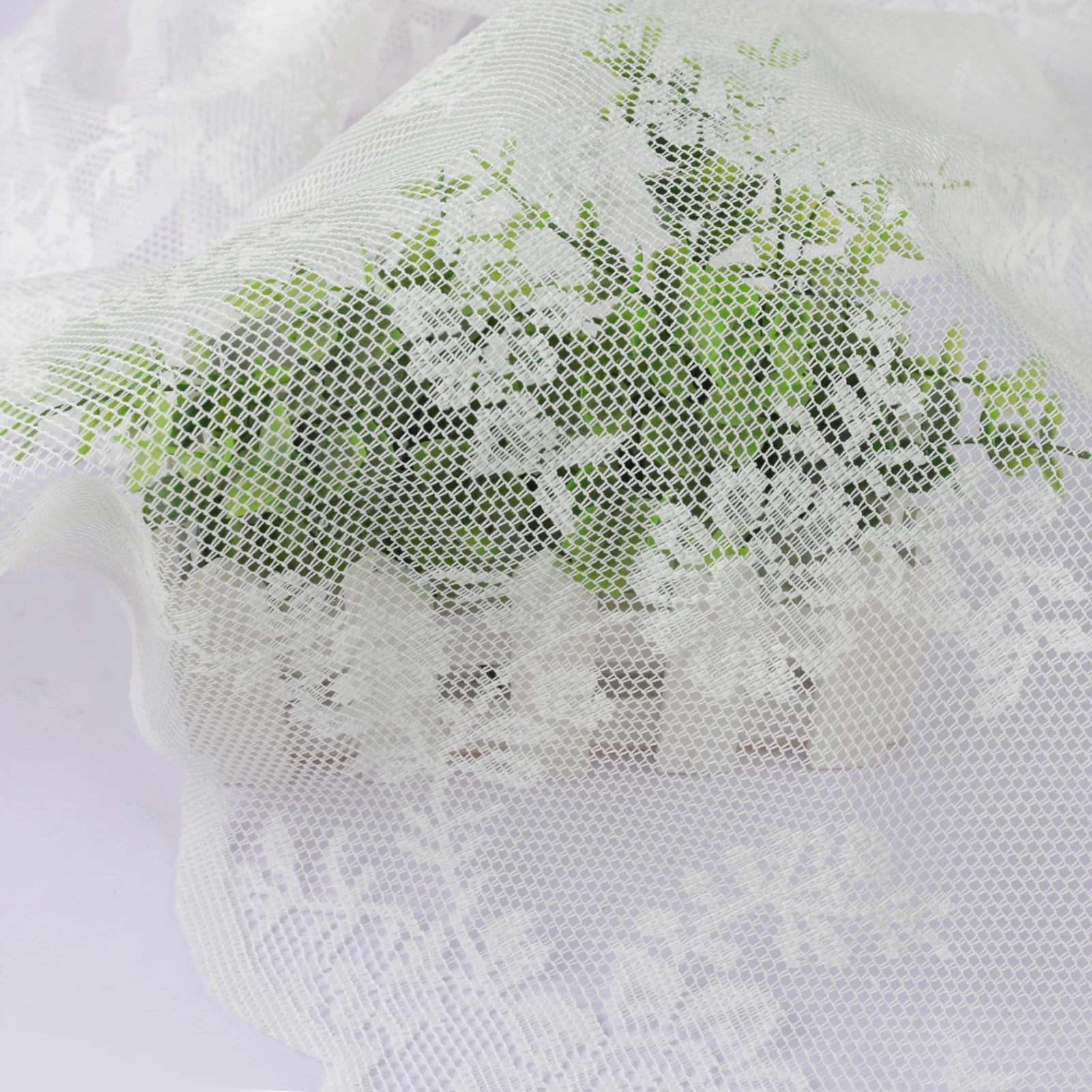 2 Panels Vintage Lace Long-Romantic Flowers