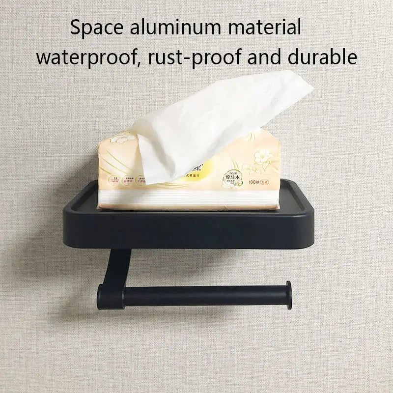 Nail Free Grey Toilet Paper Holder