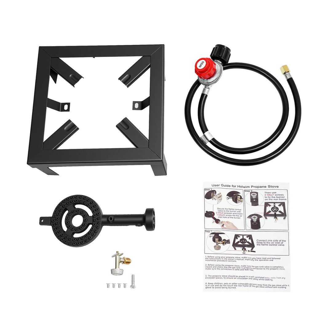 Portable Double Burner Outdoor Gas Stove