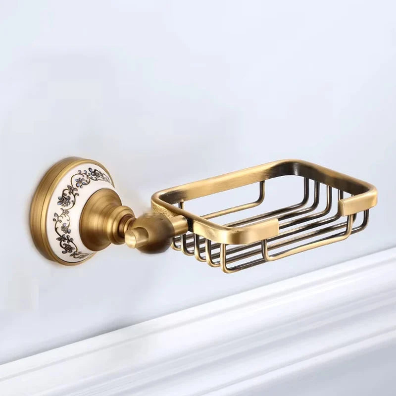 Antique Solid Brass Bathroom Accessories Sets