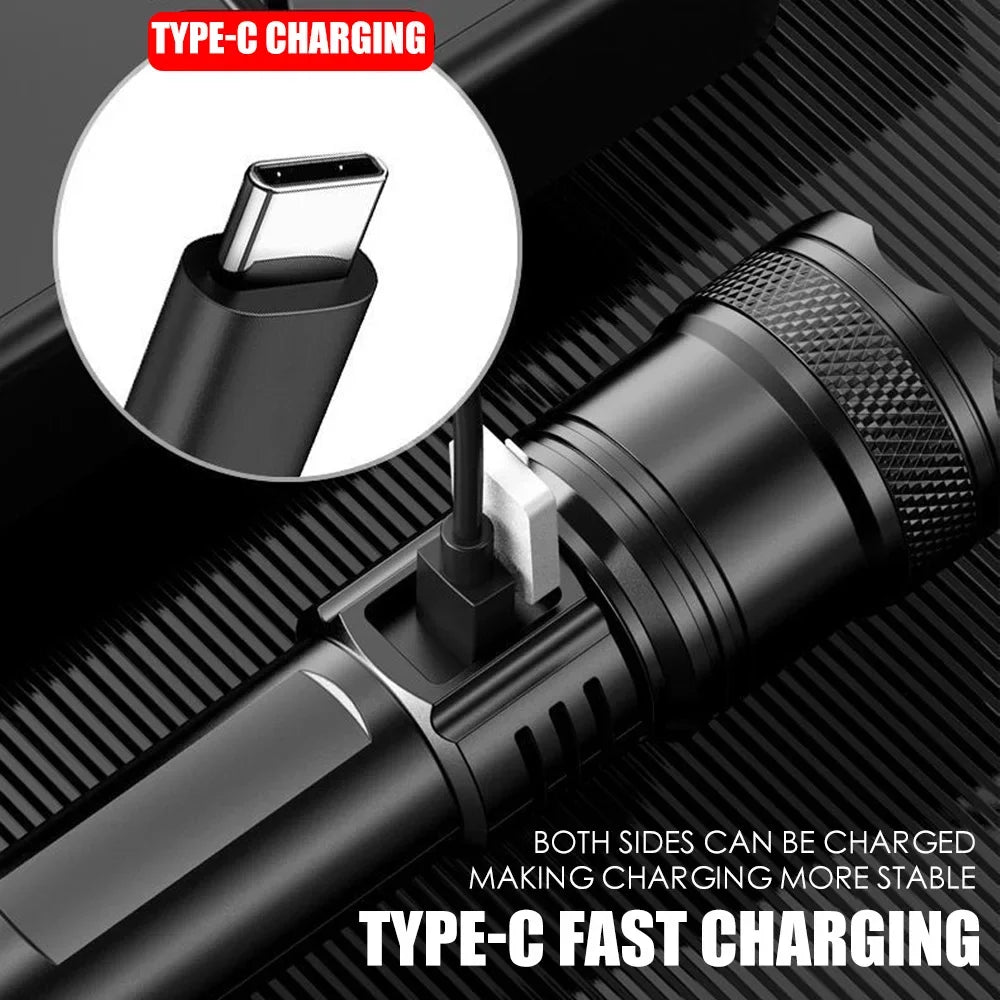 100000LM Super Bright Flashlight