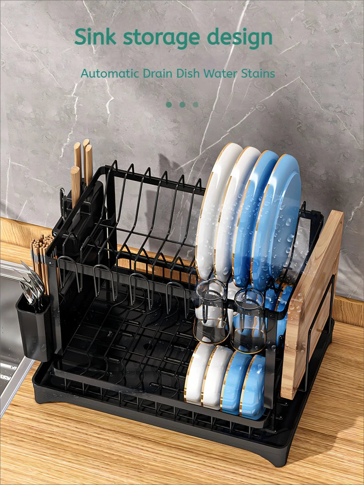 2 Tier Dish Drying Rack