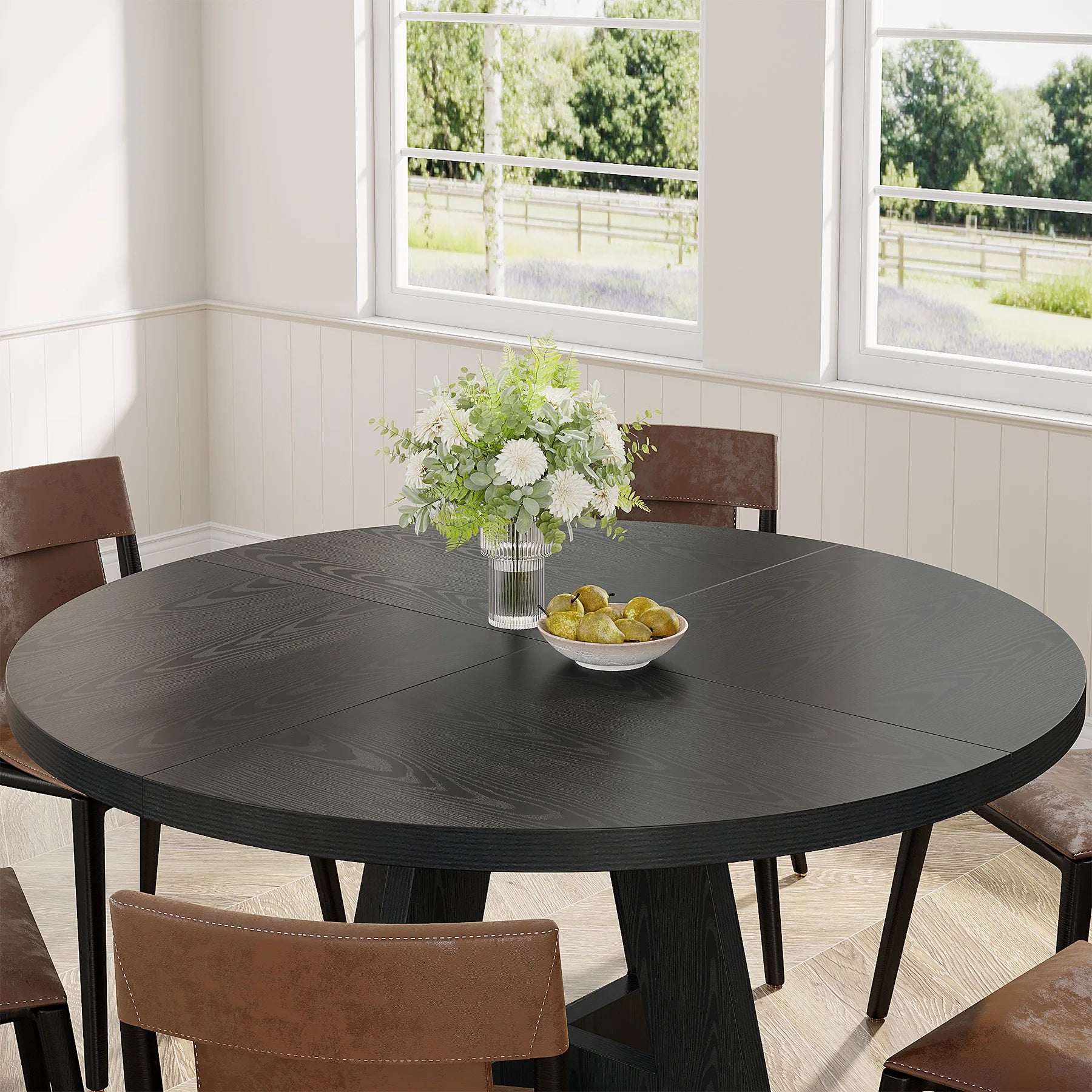 Round Dining Table for 4,