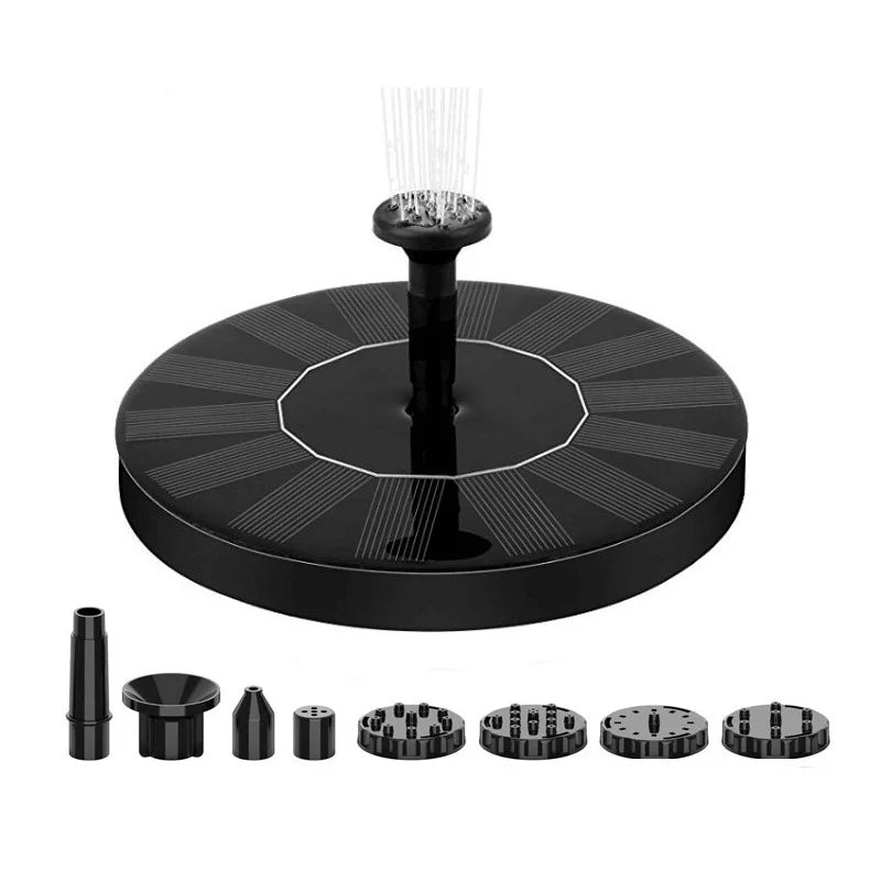 Solar Fountain Pump Energy-saving Plants Watering Kit Colorful Solar Fountain Bird Bath Fountain Outdoor Pool Garden Decoration