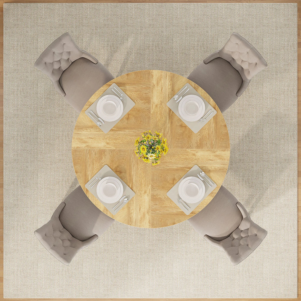 Round Dining Table for 4,