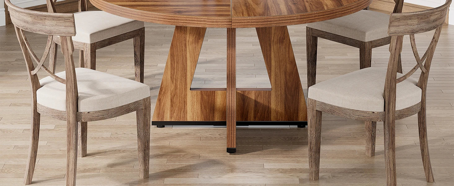 Round Dining Table for 4,