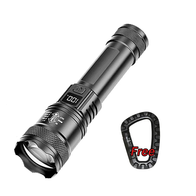 1600000 Super Bright Flashlight Rechargeable Waterproof