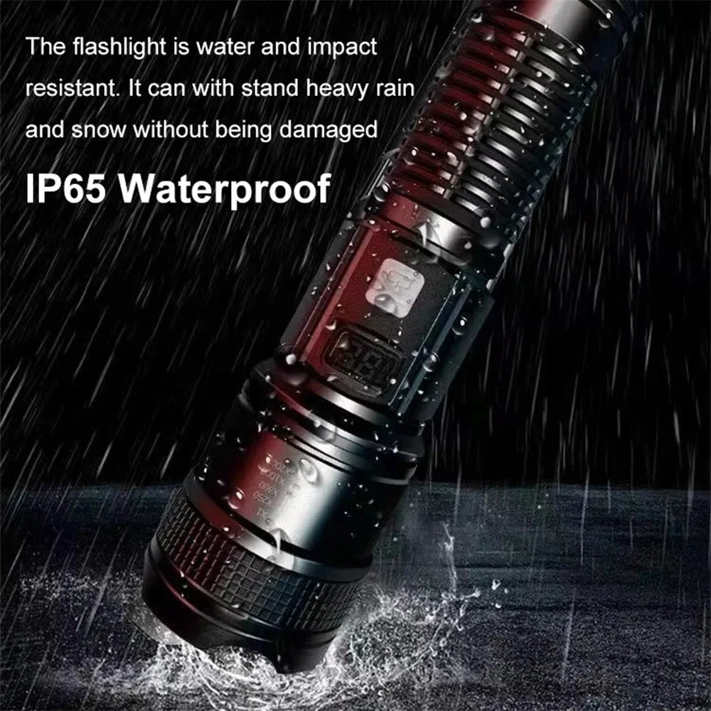 1600000 Super Bright Flashlight Rechargeable Waterproof