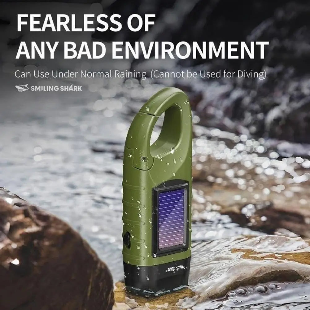 Hand Crank Solar Powered Flashlight