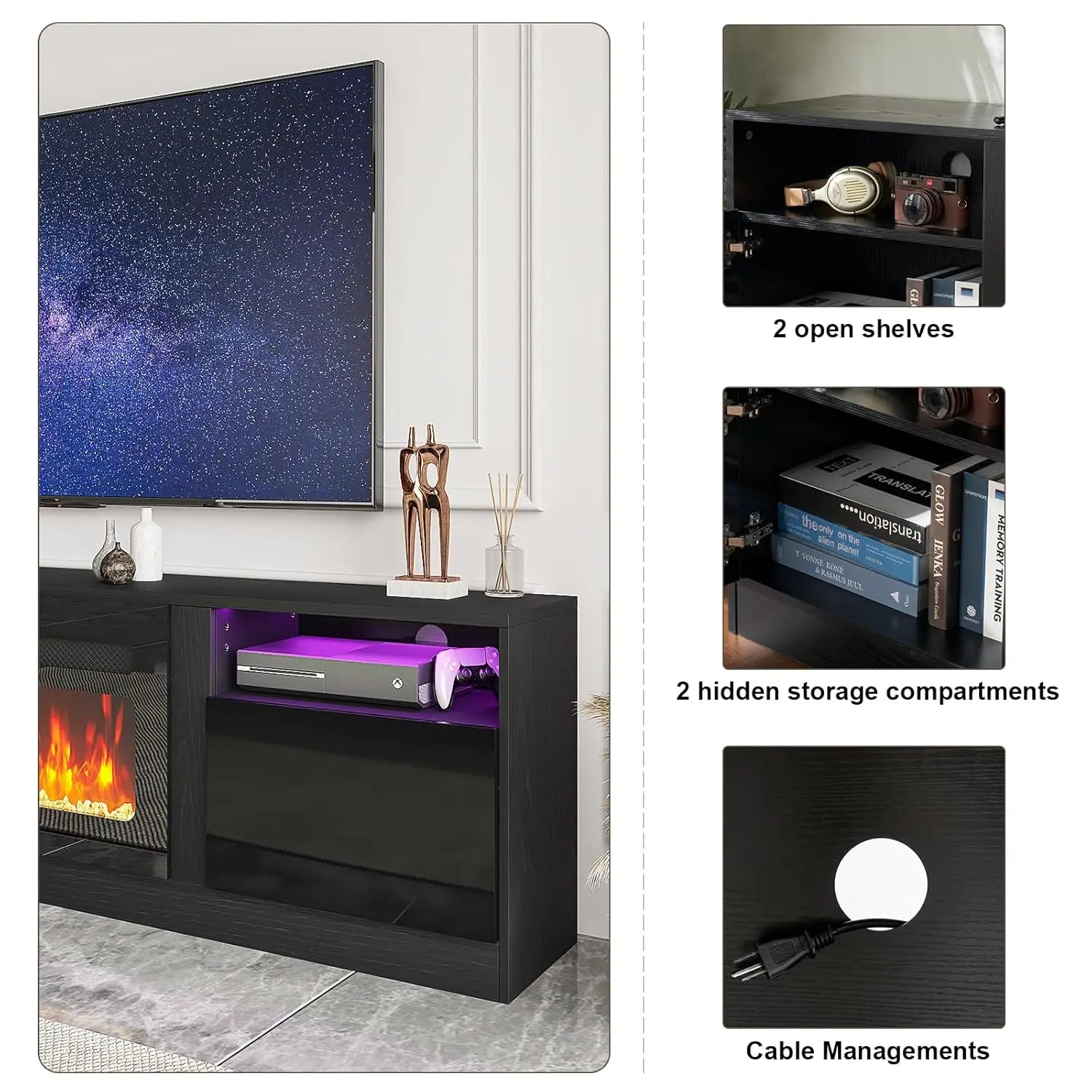 Electric Fireplace TV Stand