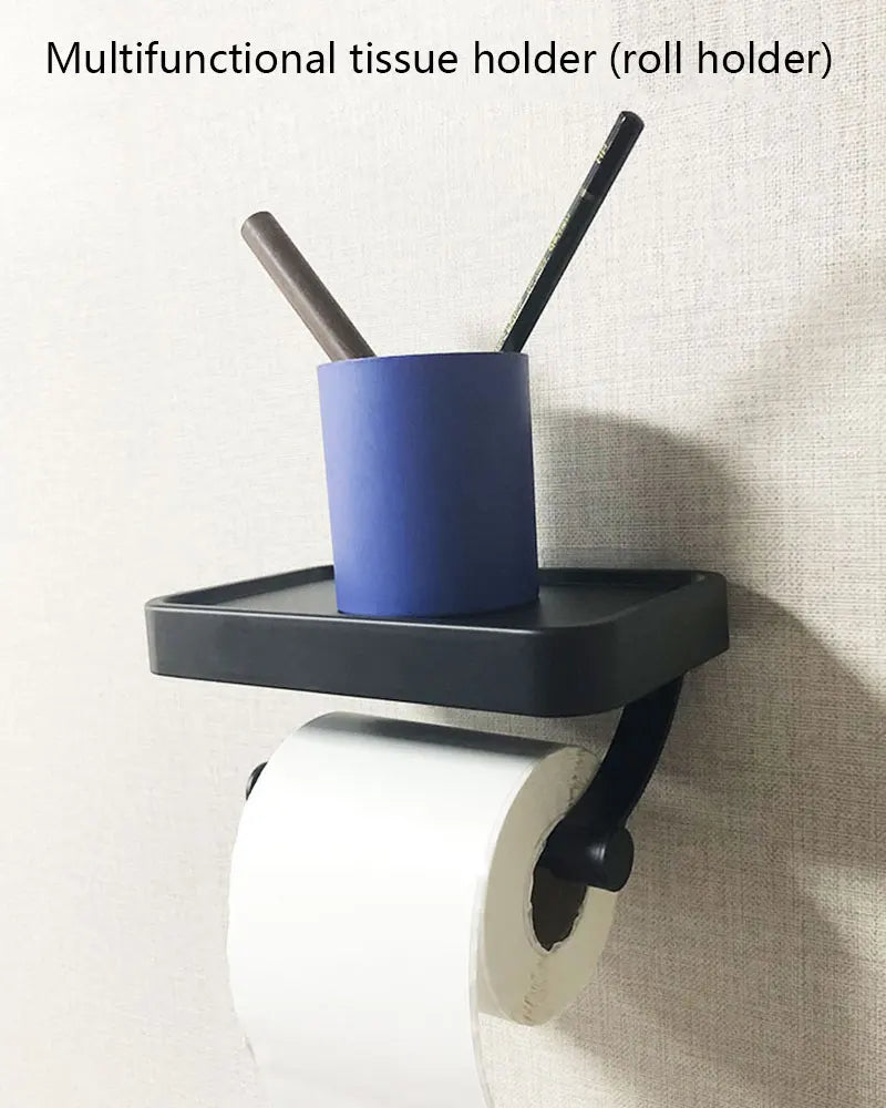 Nail Free Grey Toilet Paper Holder