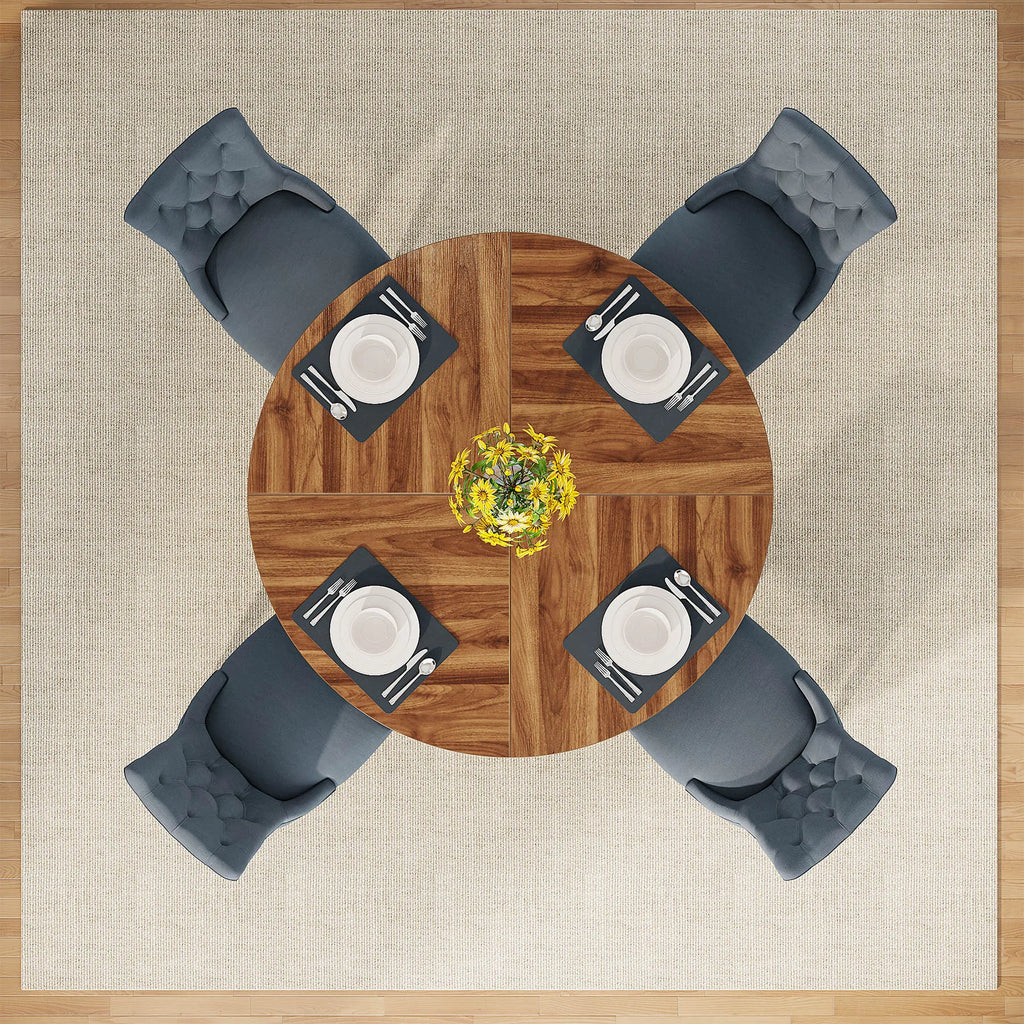 Round Dining Table for 4,