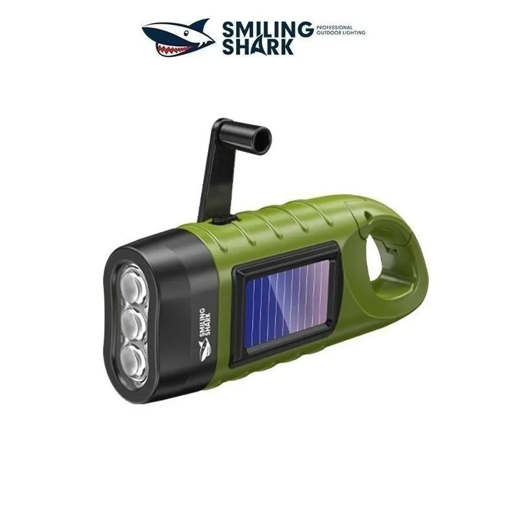 Hand Crank Solar Powered Flashlight