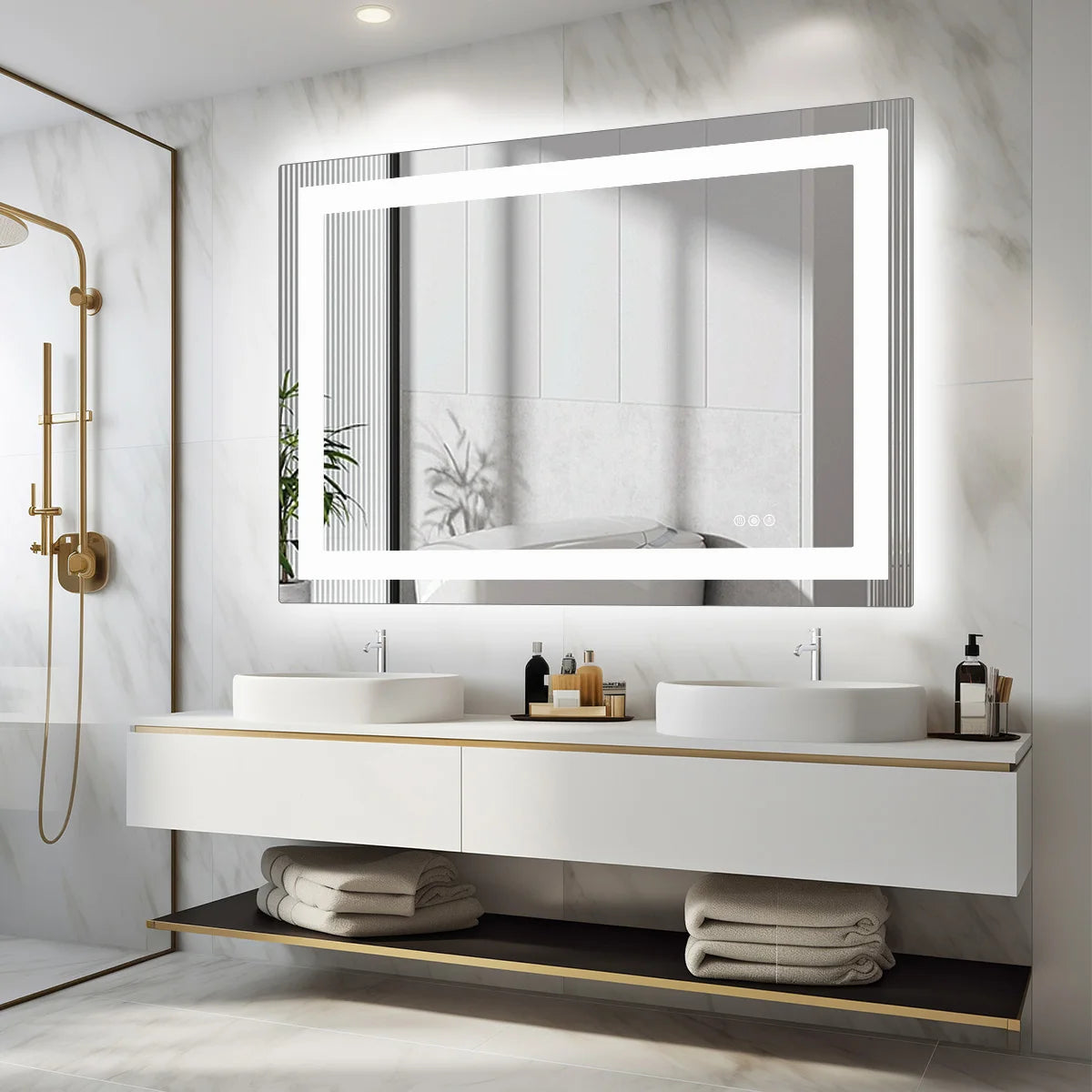 JHK 36"x 24"LED Bathroom Vanity Mirror