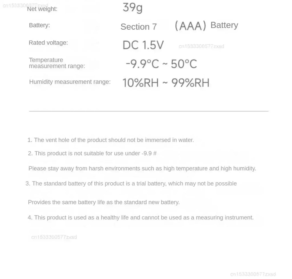 Thermometer Hygrometer