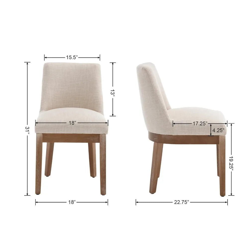 Set of 6, Comfortable Dining Room Chairs