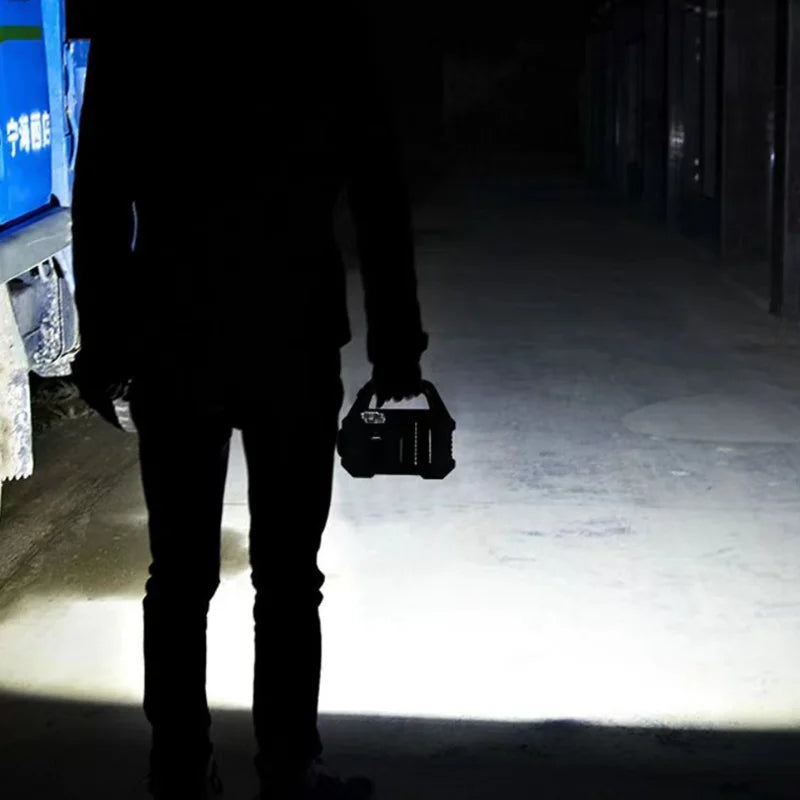 Solar Rechargeable Flashlight Zoomable Waterproof ,Can Charge Mobile Phone