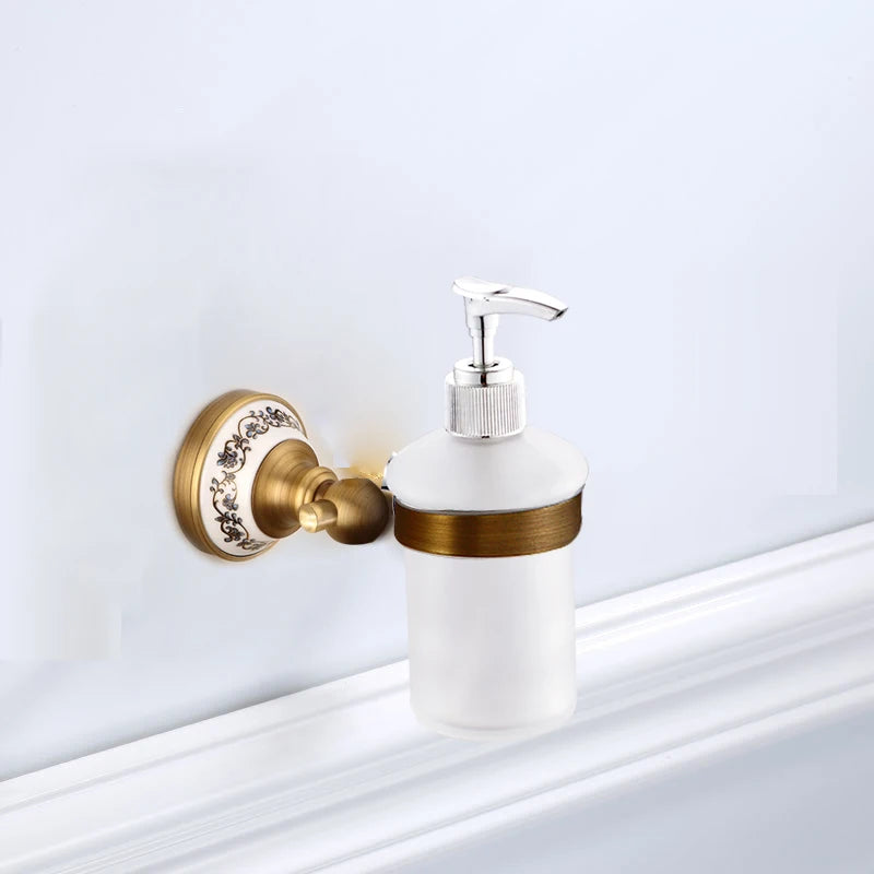 Antique Solid Brass Bathroom Accessories Sets