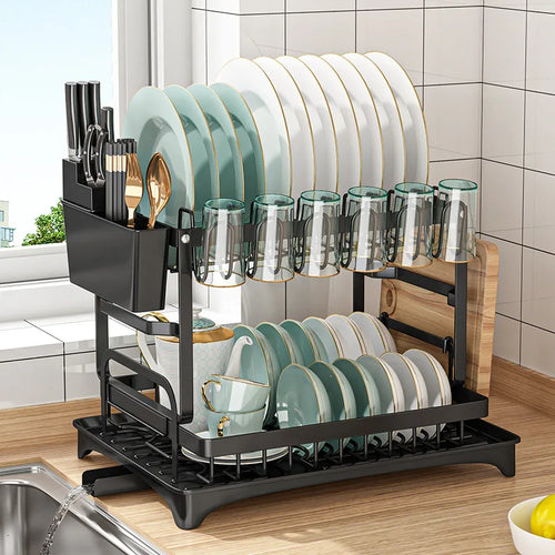 2 Tier Dish Drying Rack