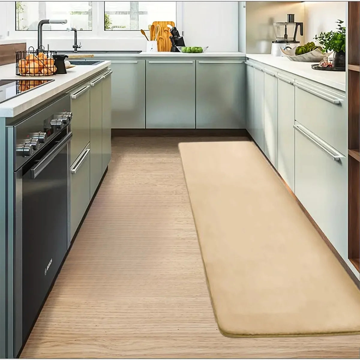 Thickened flannel floor mats