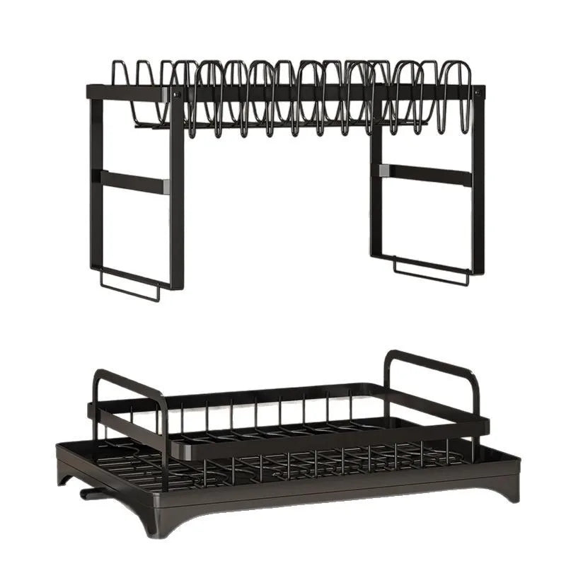 Dish Rack with Cup Dish Knife Holder