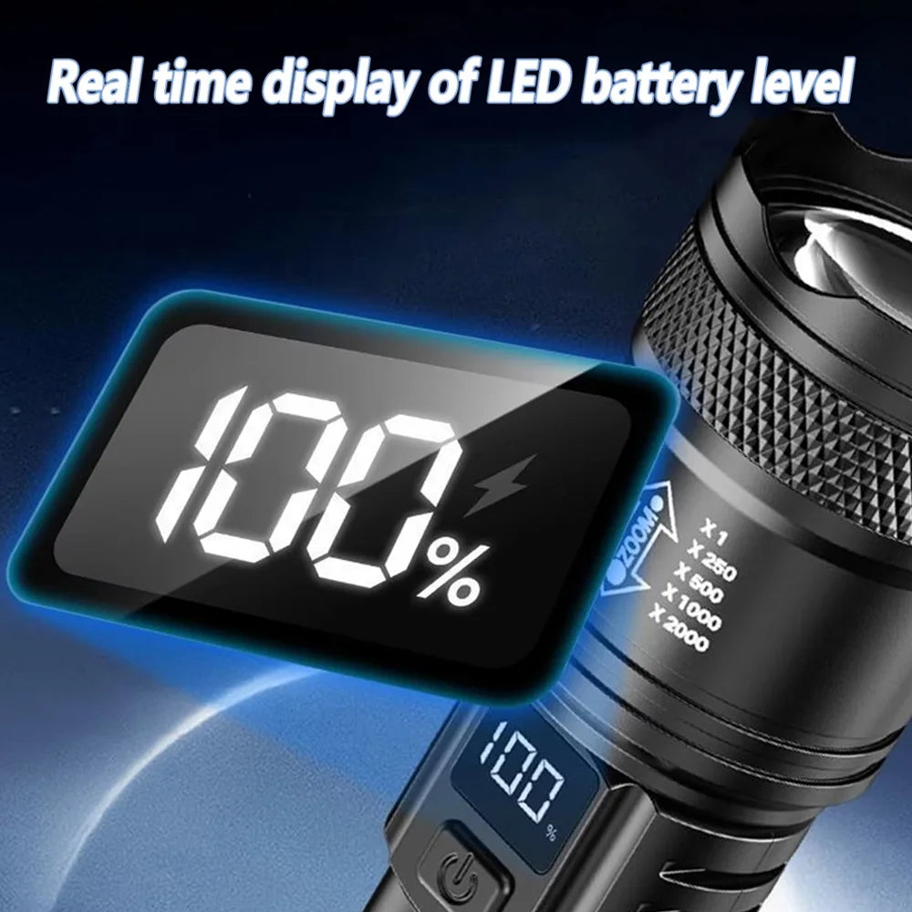 100000LM Super Bright Flashlight