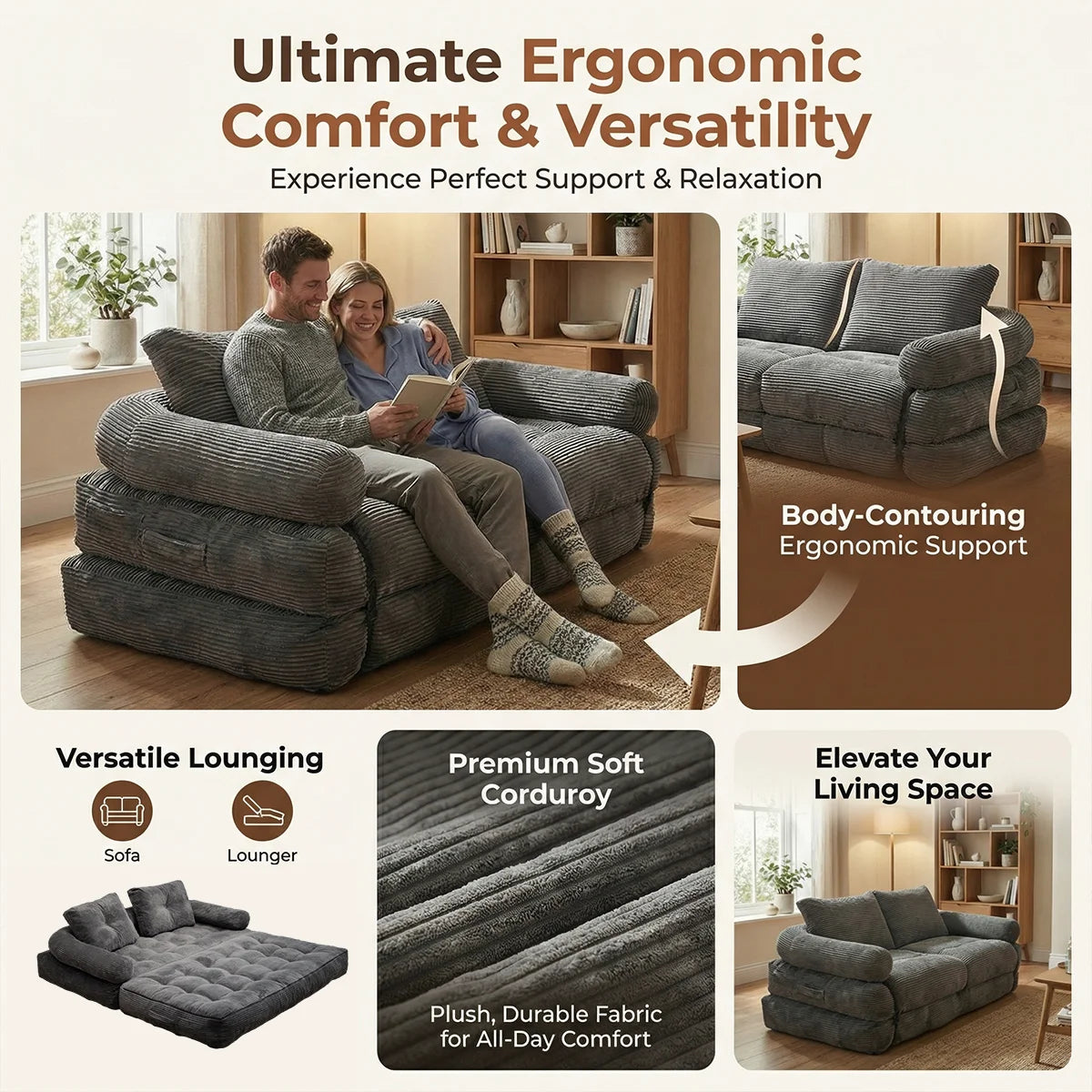 Modern Convertible Sofa Bed