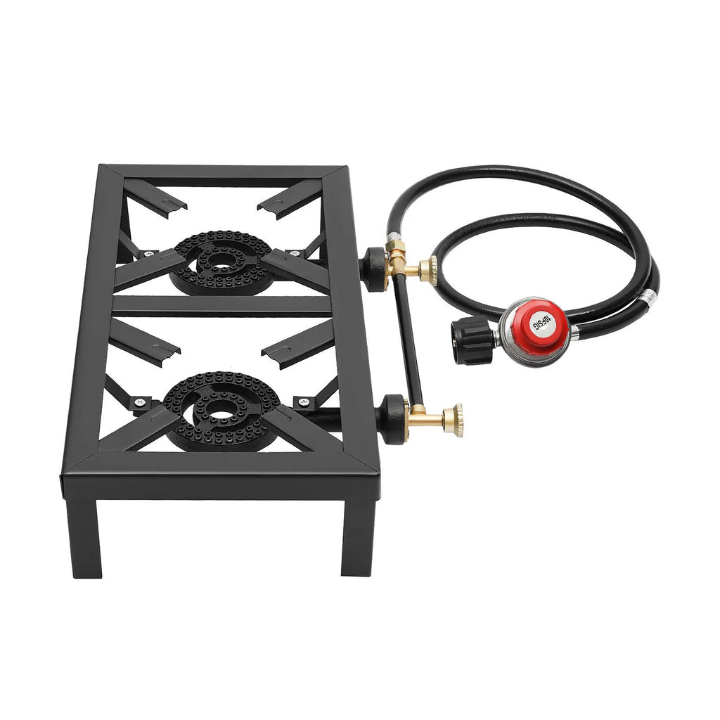 Portable Double Burner Outdoor Gas Stove