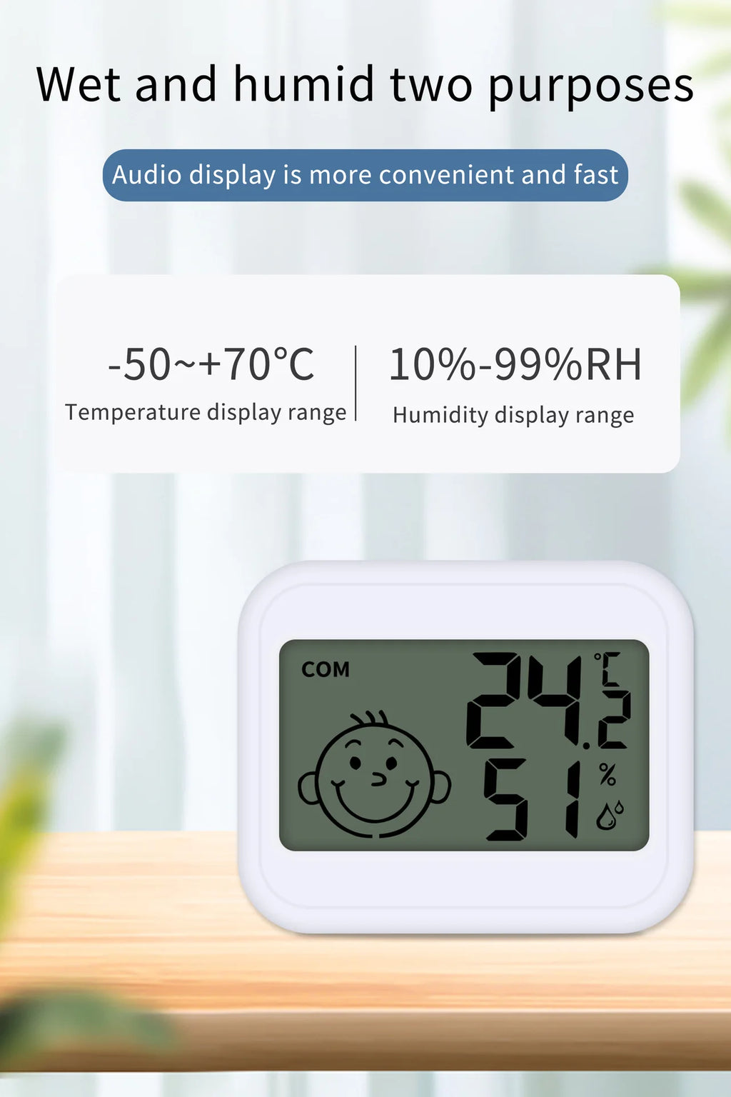 LED Thermometer Thermo-Hygrometer