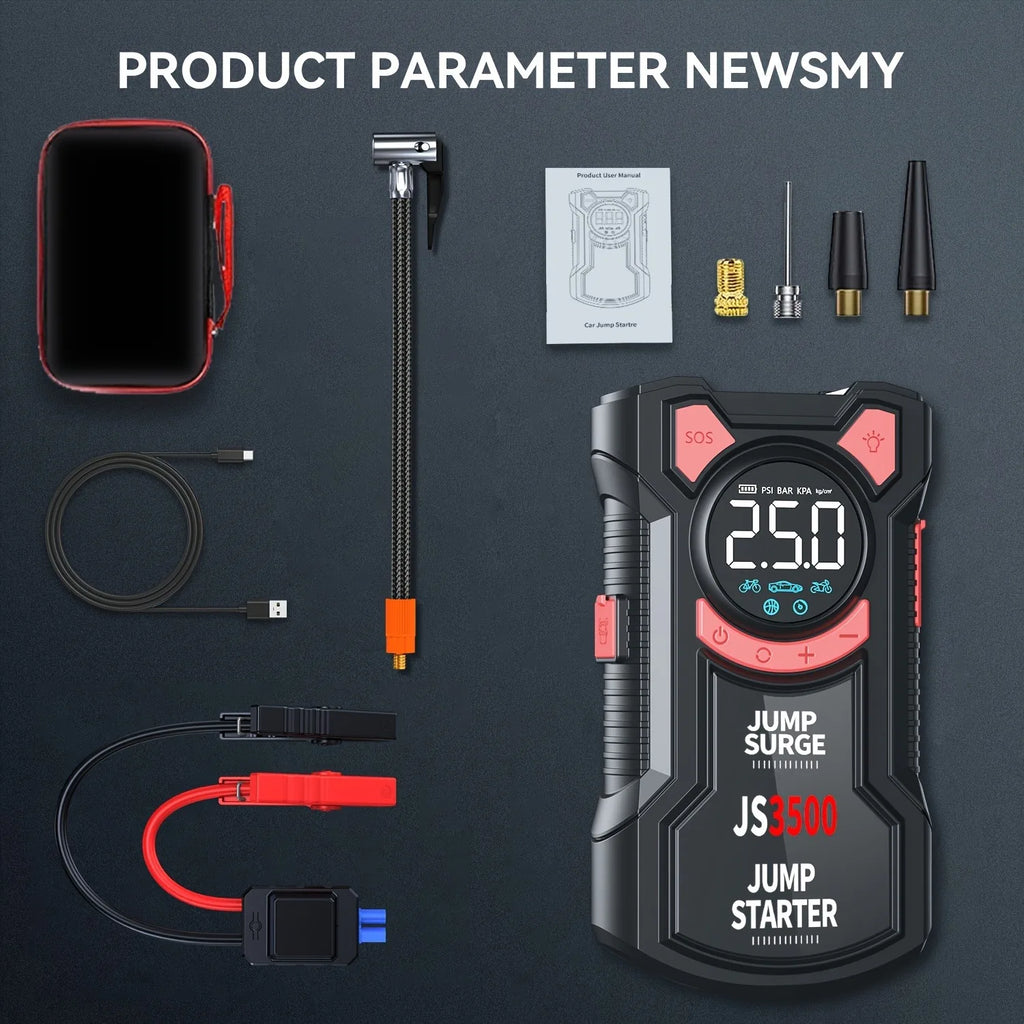 l Air Pump Jump Starter, Digital Tire Inflator