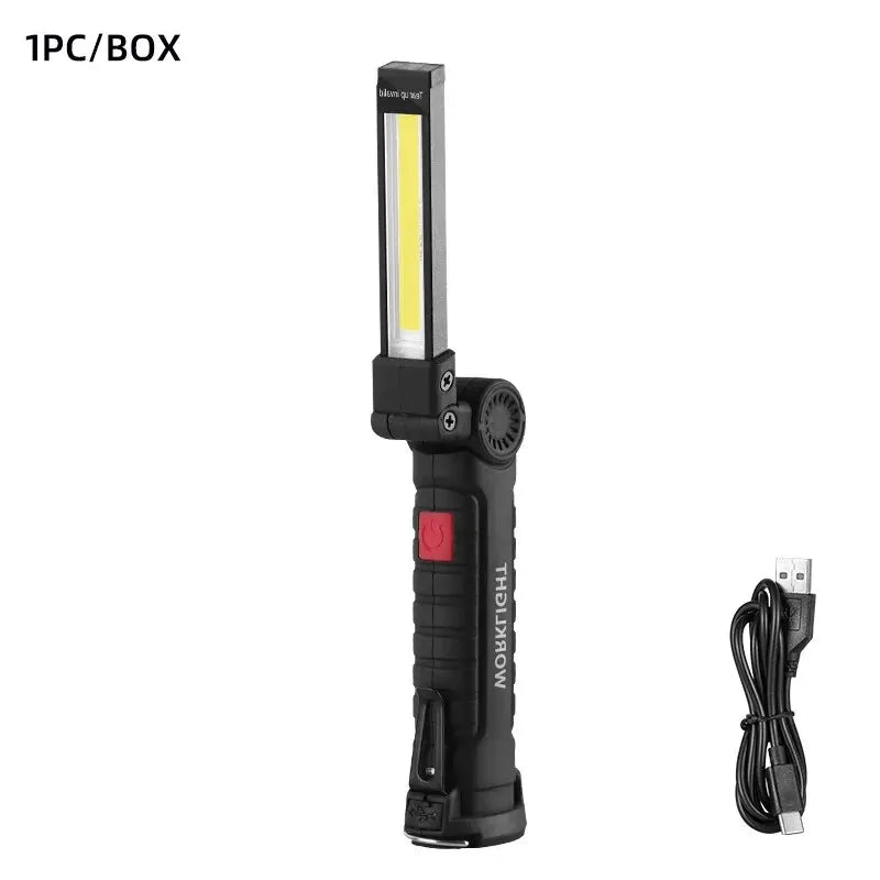 Rechargeable Flashlight  Magnet and Hook