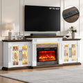 Electric Fireplace with Mantel