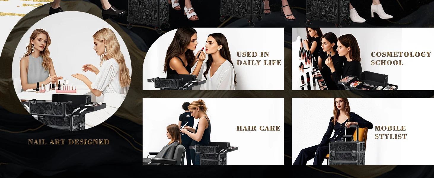 Rolling Makeup Travel Case