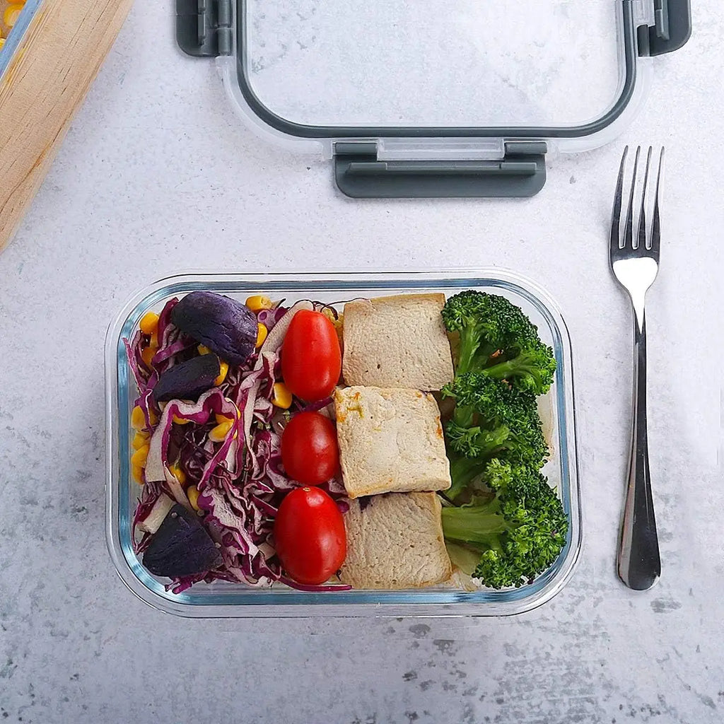 10-Pack Glass Meal Prep Containers