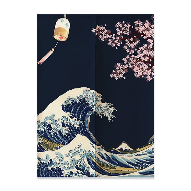 Japanese Linen Door Curtain