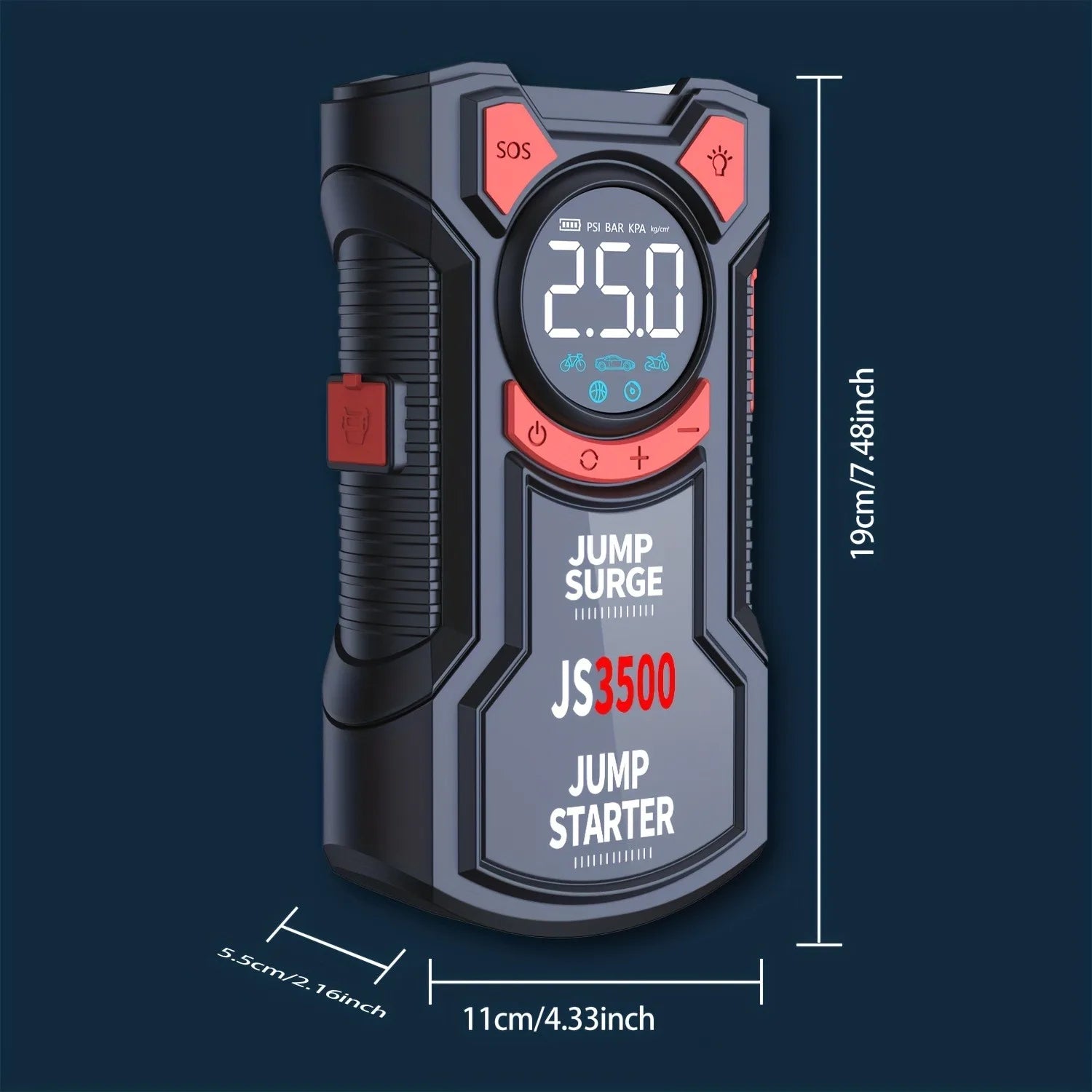 l Air Pump Jump Starter, Digital Tire Inflator
