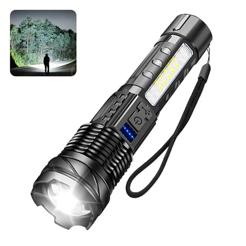 1600000 Super Bright Flashlight Rechargeable Waterproof