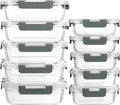10-Pack Glass Meal Prep Containers