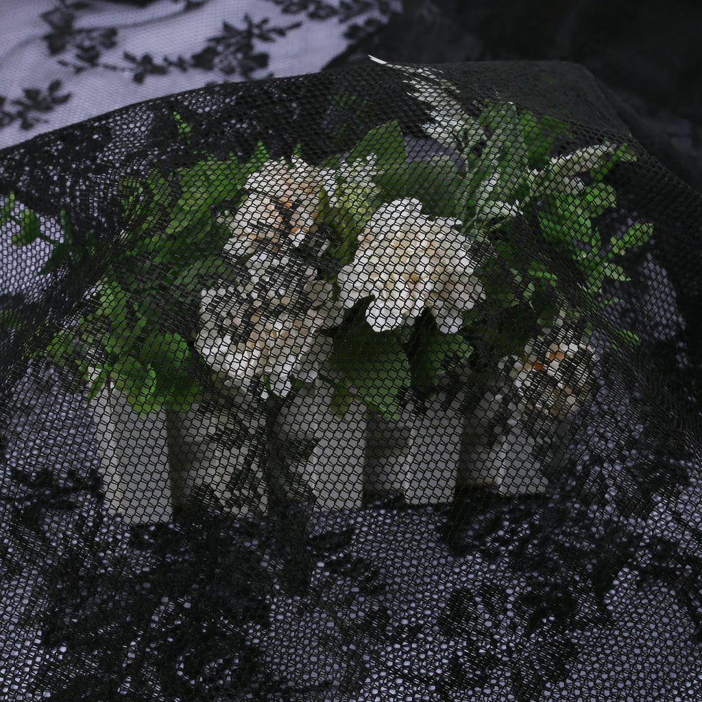 2 Panels Vintage Lace Long-Romantic Flowers