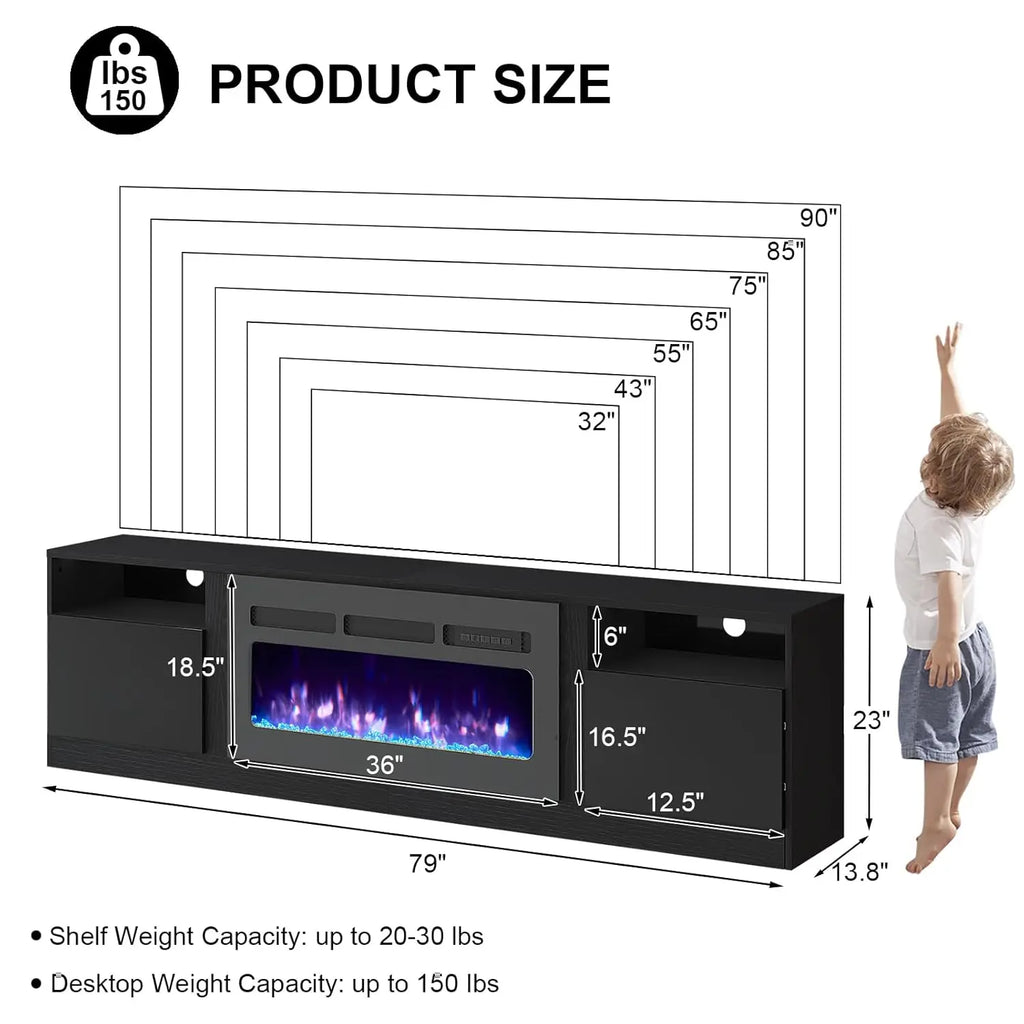 Electric Fireplace TV Stand