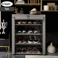 Black Multi-Functional 5/8/10-Tier Shoe Organizer - Storage